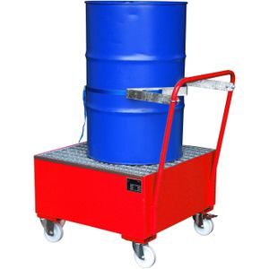 Verrijdbare opvangbakken voor 1x 200 l vat