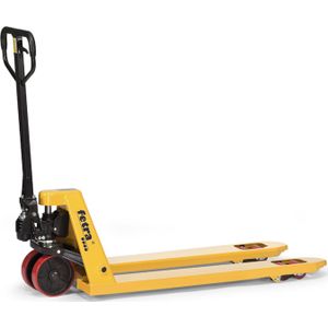 Handpallettruck standaard vorklengte 1150 mm hefhoogte 85-200 mm L:1540,B:540,H:1230mm geel Laadvermogen (kg): 2500.
