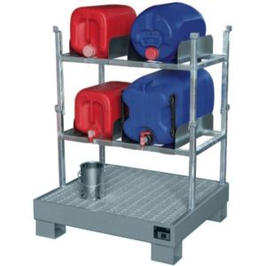 Vatenstellingen incl. lekbak  - L:915 x B:800 x H:1330mm - Zink