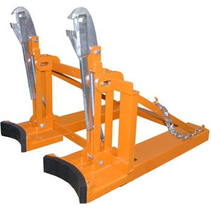 Vatenhandelingapparatuur vatenlifter geschikt voor 2x 200 liter stalen vaten L:1185,B:940,H:925mm oranje Laadvermogen (kg): 1600.