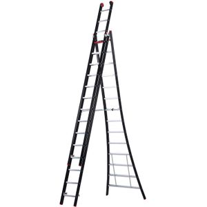 Ladders, Altrex reformladder  3-delig, 3x14 treden .