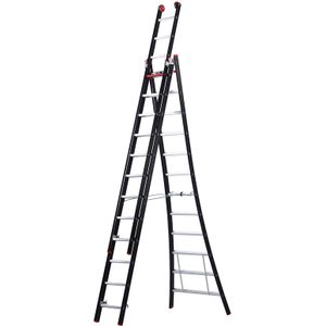 Ladders Trap, Altrex reformladder  3-delig, 3x12 treden.