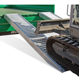 Oprijplaten oprijplaat recht aluminium 100 cm (set) L:1000,B:500,H:0mm Laadvermogen (kg): 7300.