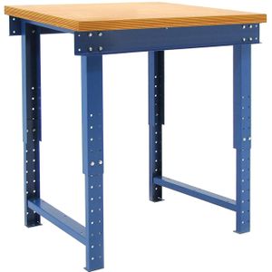 Werktafel, werkbank in hoogte verstelbaar zonder legbord.