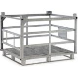 Gasflessenopslag, gasflessenpallet voor 12 gasflessen.