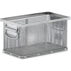 Stapelkorf met handgrepen stapelbaar L:370,B:220,H:200mm zink
