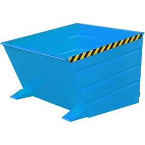 Kiepbak zelfkieper lage bouwhoogte L:1445,B:1200,H:890mm blauw. 1000ltr Laadvermogen (kg): 1500.