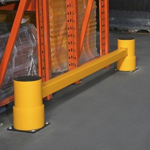 Stellingbescherming vangrail met enkele rail
