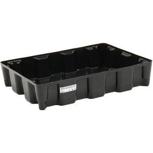 Kunststof lekbakken opvangbak modulaire lekbak - 60 liter  - L:800 x B:600 x H:165mm - Zwart - 60ltr