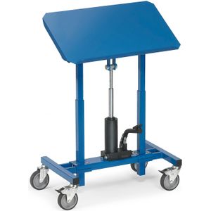 Materiaalstandaards Fetra materiaalstandaard laadvlak / verstelbaar / recht - schuin L:750,B:450,H:720mm blauw Laadvermogen (kg): 250.