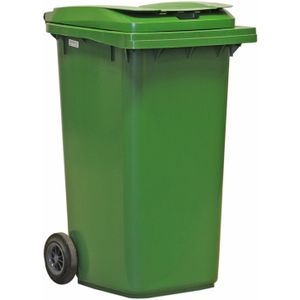 GFT container minicontainer met scharnierend deksel L:480,B:550,H:940mm groen. 120ltr