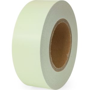 Vloermarkering en tape wandmarkering fluoriserend - wit  - L:25000 x B:50 x H:0mm
