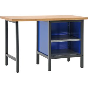 Werktafel, werkbank met 2 etages, 150 cm.