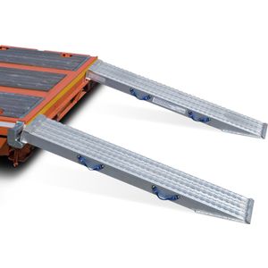 Oprijplaten oprijplaat recht aluminium 400 cm (set) L:4000,B:450,H:0mm Laadvermogen (kg): 10790.