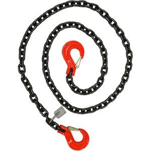 Spanbanden sjorketting met haken 10 mm