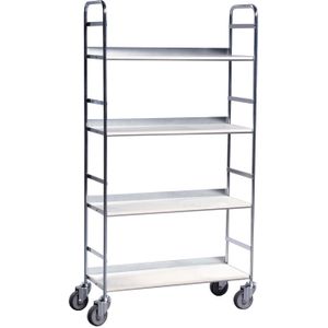 Etagewagens Kongamek etagewagen met 4 etages L:790,B:290,H:1500mm zink Laadvermogen (kg): 100.