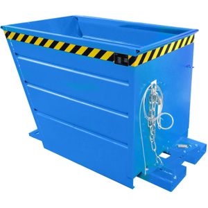 Kiepbak zelfkieper standaard  - L:1440 x B:800 x H:890mm - Blauw - 700ltr Laadvermogen (kg): 1000.
