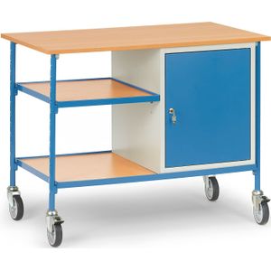 Werkplaatswagens Fetra werkplaatswagen werkblad / kast / laadvlak ,B:1120,D:650,H:910mm blauw Laadvermogen (kg): 150.