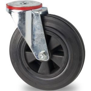 Wiel zwenkwiel Ø 80 mm  - L:80 x B:27 x H:104mm - Zink Laadvermogen (kg): 65.