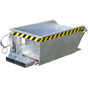 Spaandercontainer lage bouwhoogte incl. zeef L:1385,B:680,H:450mm zink. 230ltr Laadvermogen (kg): 750.