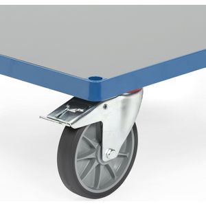 Platformwagens meerprijs laadvlak van harde PVC plaat L:1000,B:600,H:0mm grijs