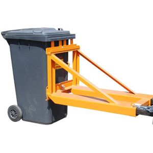 Minicontainer afvalbakken heftrucklift met insteekbeugels L:1026,B:584,H:678mm oranje Laadvermogen (kg): 200.