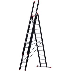 Ladders Trap, Altrex reformladder  3-delig, 3x12 treden.