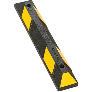Rijbaan markering parkeerstop rubber 90 cm L:900,B:150,H:100mm geel