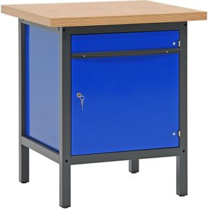 Werktafel, werkbank met 1 kast, 75 cm.
