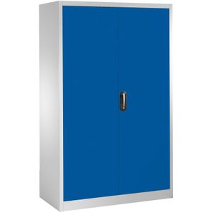Materiaalkasten met 2 draaideuren, 6 etages en 6 laden ,B:1200,D:500,H:1950mm