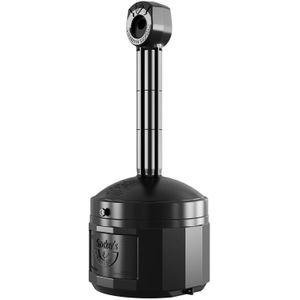 Buitenasbak staande asbak met metalen binnenemmer L:980,B:420,H:419mm zwart. 15ltr