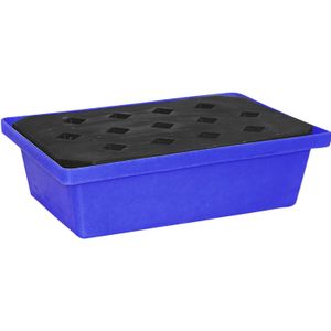 Kunststof lekbakken opvangbak kunststofvloerdeel  - L:595 x B:395 x H:170mm - Blauw Laadvermogen (kg): 55.