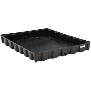 Kunststof lekbakken opvangbak modulaire lekbak - 250 liter L:1600,B:1200,H:180mm zwart. 250ltr