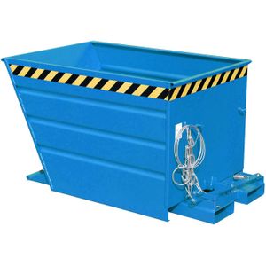 Kiepbak zelfkieper standaard  - L:1370 x B:800 x H:730mm - Blauw - 550ltr Laadvermogen (kg): 750.