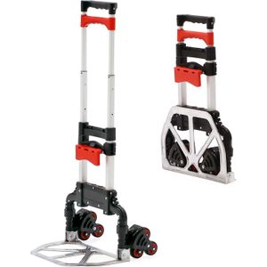 Kruizinga - Trappen Steekwagen - Zwart - Volledig Inklapbaar - Laadvermogen 68 kg