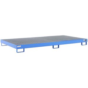 Stalen lekbakken opvangbak voor stelling opvangbak stelling 2700  - L:2650 x B:1300 x H:210mm - Blauw - 352ltr