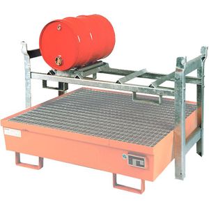 Lekbak Accessoires vatenstelling voor 3 x 60 l vaten L:1380,B:580,H:850mm zink Laadvermogen (kg): 400.