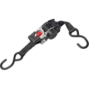 Kruizinga - Spanband zelfoprollend - Zwart - Met Automatisch Intreksysteem - L: 1800 x B: 25 mm - Laadvermogen 600 kg