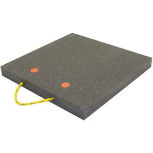 Overige veiligheidstoebehoren stempelplaat voor betere stabiliteit L:400,B:400,H:40mm grijs Laadvermogen (kg): 10000.