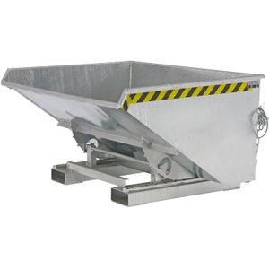 Kiepbak zelfkieper standaard L:1290,B:1570,H:835mm zink. 900ltr Laadvermogen (kg): 1000.