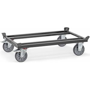 Onderwagen ESD palletonderwagen met 4 vanghoeken L:1255,B:1055,H:330mm grijs Laadvermogen (kg): 750.