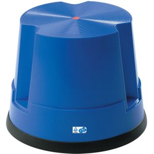Opstapkrukjes Verrijdbare kunststof opstapkruk 1 trede  blauw Laadvermogen (kg): 150.