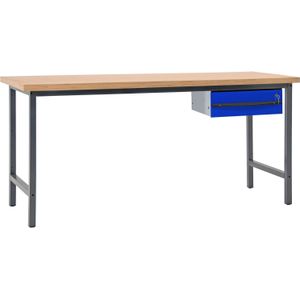 Werktafel, werkbank met 1 lade, 200 cm.