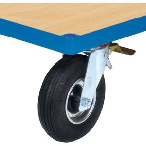 Platformwagens meerprijs wielen met luchtbanden 220x70 mm L:220,B:70,H:0mm zwart Laadvermogen (kg): 400.