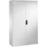 Kast, materiaalkast met 2 draaideuren en 4 etages.