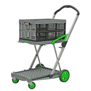Platformwagens clax trolley volledig inklapbaar  L:890,B:550,H:1030mm grijs Laadvermogen (kg): 60.