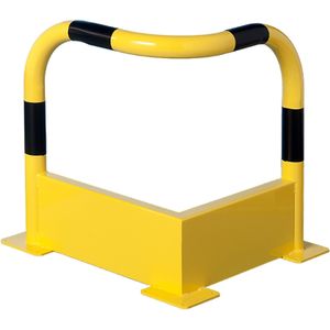 Beschermbeugels vangrail hoekbescherming L:560,B:560,H:640mm geel