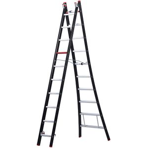 Ladders, Altrex reformladder  2-delig, 2x10 treden.