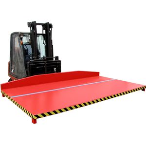 Kiepplateau transportapparaten transportplateau