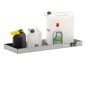 Stalen lekbakken opvangbak voor kleine verpakkingen L:1850,B:600,H:60mm zink